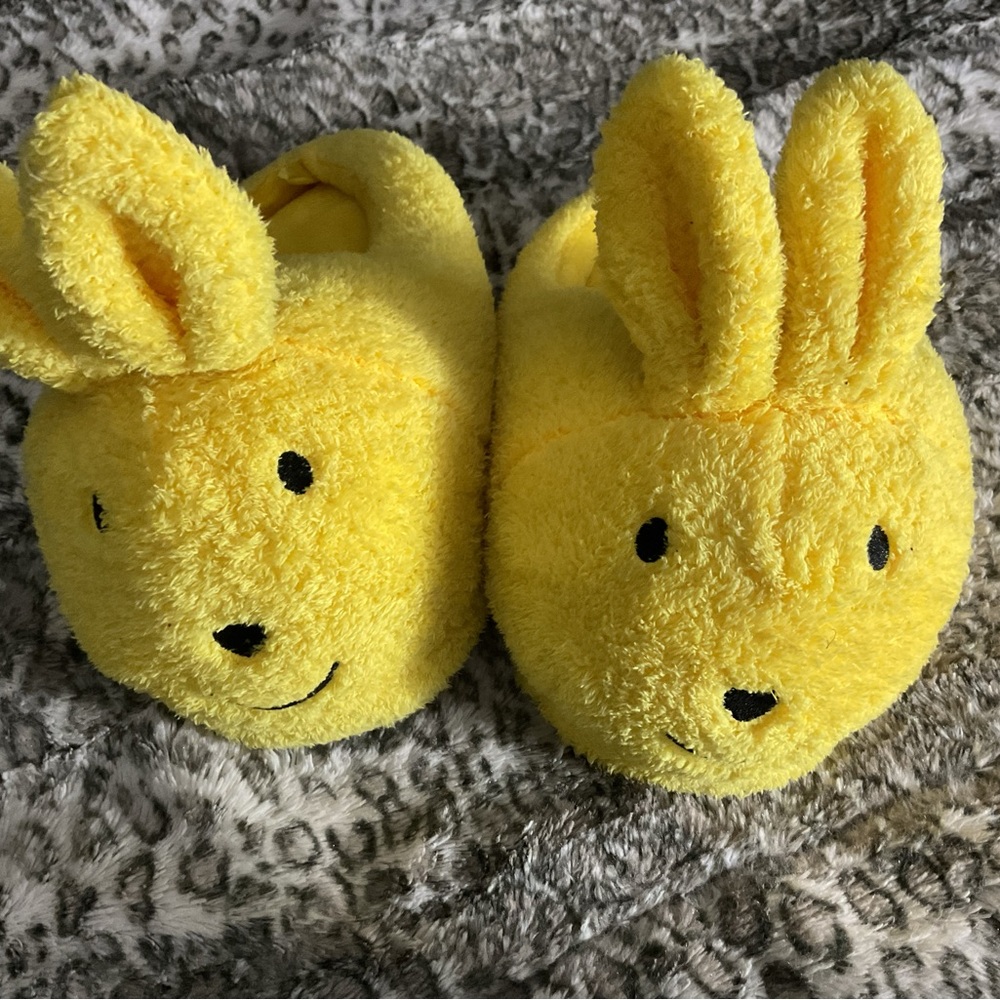 Yellow Bunny Slippers